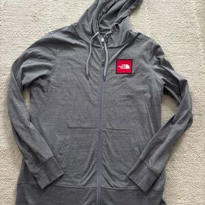 The North Face Heather Gray Full-Zip Jacket